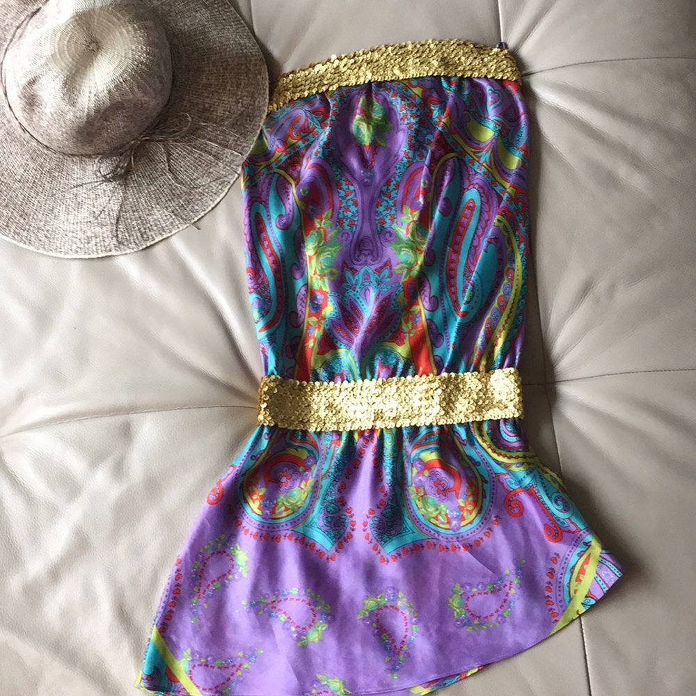 Asymmetrical mini dress